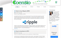 Desktop Screenshot of coensio.com
