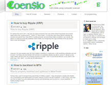 Tablet Screenshot of coensio.com